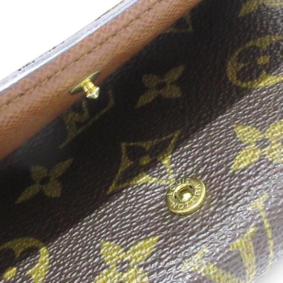 LOUIS VUITTON Porte Monnaie Tresor Monogram - Bifold Wallet 321-080725 - Picture 9 of 12